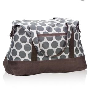 Retro Metro Weekender in Grey Mod Dot, Thirty-one